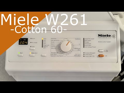 Miele W261 Toploader - Cotton 60 with Softtronic tumbles!