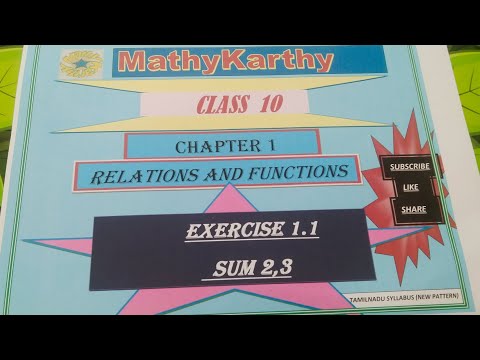 10th maths chapter 1 in tamil#Relations& Functions#sum2,3#exercise1.1#TN#cartesian product sums