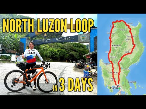 North Luzon Loop in 3 days 1,200km Bicycle Ride 2025