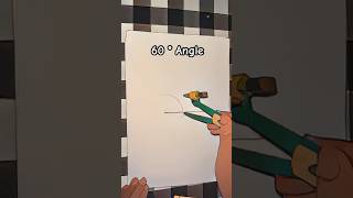 How to Construct a 60 Degree Angle Easily 💯🔥 #ezymath #drawing loncut yali yali Matematikk