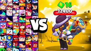 BOSS BROCK vs ALL BRAWLERS! With 16 POWER-UPs! | Brawl Stars