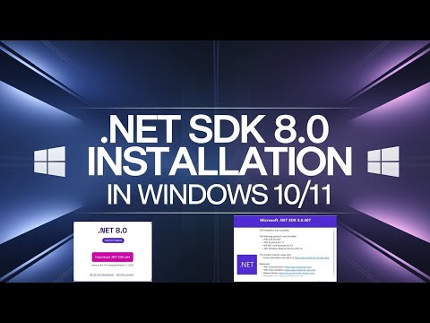 How to Install .NET SDK on Windows 10,11 | LTS Version 8.0