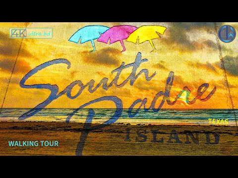 South Padre Island [4K] Walking Tour (Texas) Morning Beach Walk (2021)