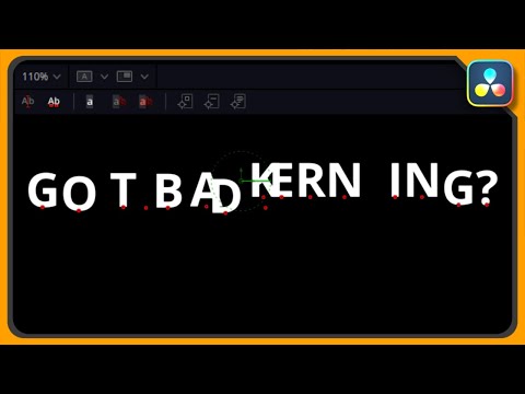 Fix Annoying Spac e  s  between lett   e r s in DaVinci Resolve. Adjust Kerning TUTORIAL