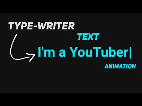 How to make typewriter text animation ll  with html css & Java script