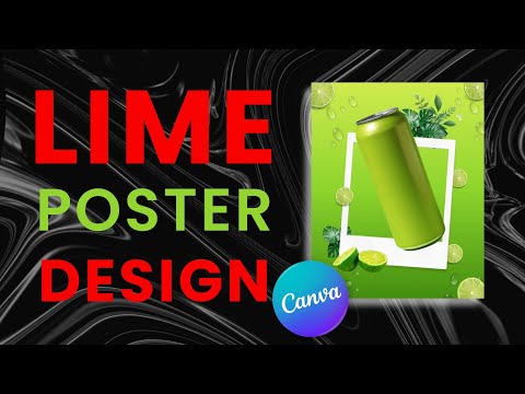 How to Create Lime Poster Design in Canva on Mobile | Canva Tutorial For Beginners