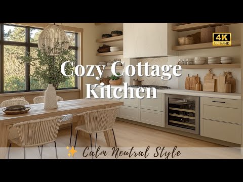 🏡 Cozy Cottage Kitchen Refresh | Gentle Neutral Styling Ideas for a Calm, Stylish Home 🤍