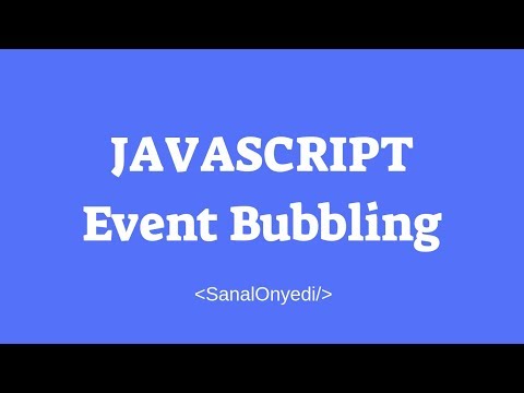 Javascript Event Bubbling - Olay Akışı