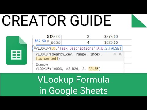 How to use Google Sheets Vlookup Part 1