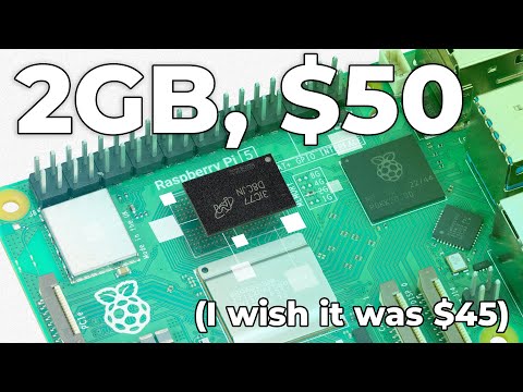 Raspberry Pi has a new 2GB Pi 5, it's $50