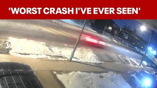 Video shows moments before deadly violent high-speed crash in Philly