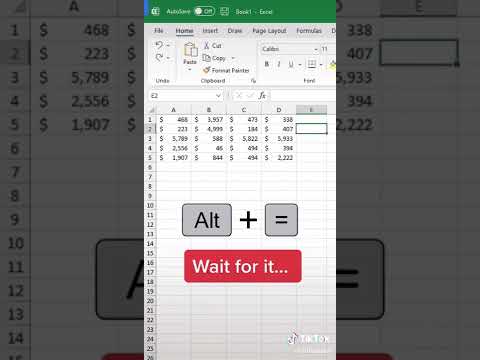 Excel shortcut