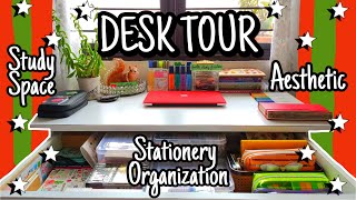 My Desk Tour: Shailie Study Junction, Workspace, Aesthetic DIY Decoration (Indian Desk Organization)