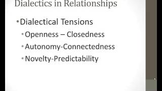 Relational Dialectics