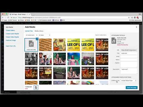 How to embed audio files in Wordpress