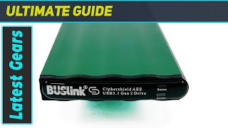 BUSlink DSE-2TG2C 2TB HDD USB-C 3.2 Gen 2 CipherShield FIPS 140-2 256-bit AES HIPAA Hardware