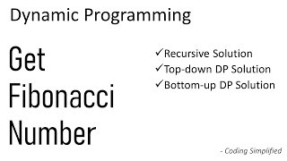 DP - 1: Get Fibonacci Number | DP Introduction