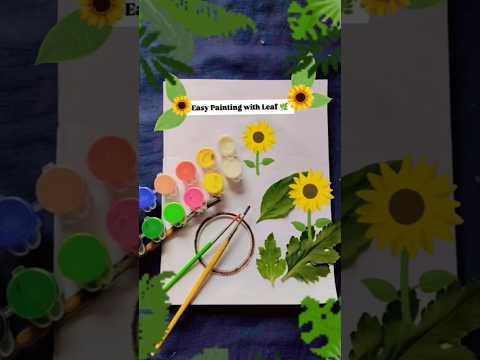 Easy Painting ofwith Bangle and Leaf पत्ते से चित्रकारी #art @NIswarii #craft #painting #viralvideo