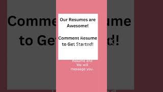 Get a Custom Resume and Get a Good Job!