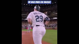 HR #60, Cal Raleigh #calraleigh #seattle #baseball #mlb #mlbhighlights #shortssports #ahorts #sports