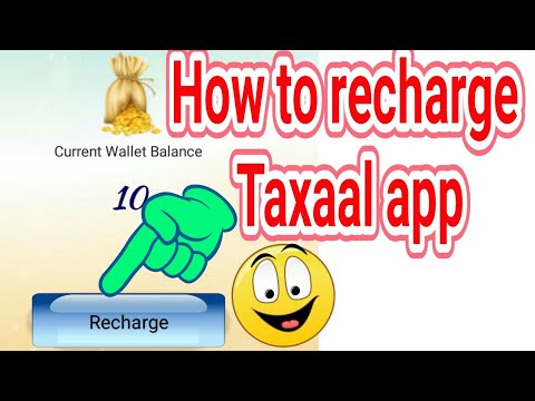 How to recharge the taxaal app||taxaal app recharge