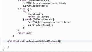 Android Application Development   102   The 4 AsyncTask Methods