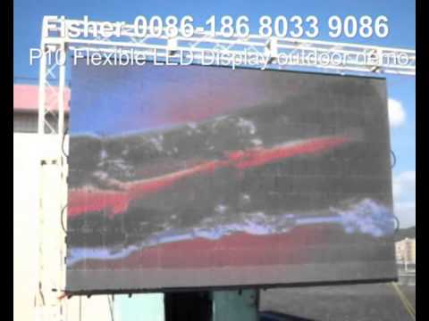 "FOLDING & FOLDED" P10 Outdoor Foldable LED Screens mail: flexible.led.display.screen@gmail.com