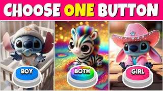 Choose One Button! Boy 💎 Girl 🎀 Both 🌈 Quiz Rainbow