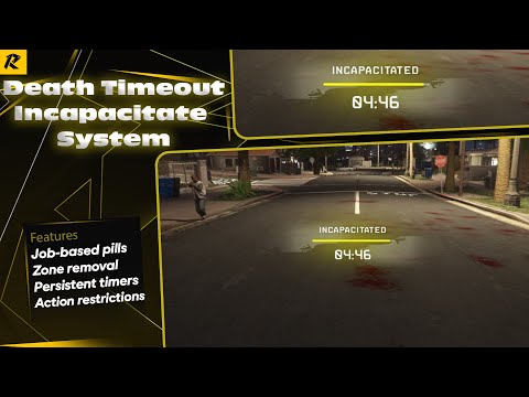 FiveM Death Timeout Script | Incapacitate System | Admin Commands, Pills & Full Config Support