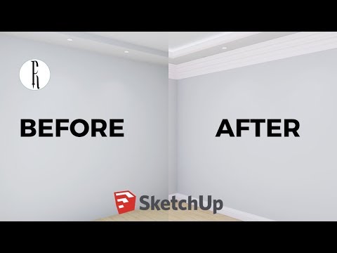 Molding, Baseboard, and Cove using Follow Me tool