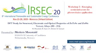253 - DFT study for structural, electronic and optical properties of ZnTeSe and ZnSSe ternary alloys