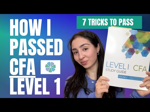 HOW TO PASS CFA LEVEL 1 ON FIRST ATTEMPT