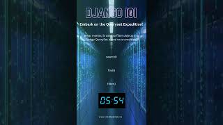 Django Queryset Quest   #django #youtubeshorts