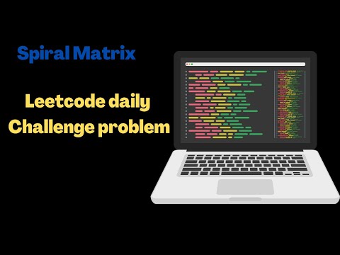 Spiral matrix || leetcode daily challenge || coding || c++
