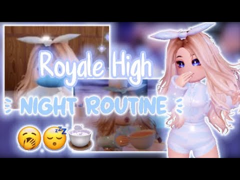 ROYALE HIGH Night Routine ROLEPLAY - Roblox Royale High
