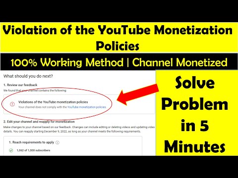 Violation of the YouTube Monetization Policies | Monetization New Problem |  Violation Policies 2023