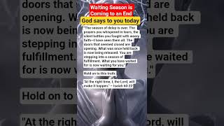 #PropheticWord #SeasonOfBreakthrough #GodIsWorking #FaithInGod #WaitingOnGod #DivineTiming