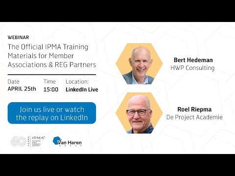 Webinar Official IPMA Training Materials for Member Associations & REG Partners