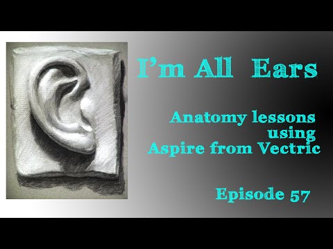 3D Body Parts, The Ear, Episode 57 Aspire from Vectric