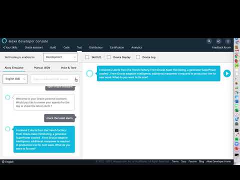 Oracle Supply Chain Assistant with Alexa
