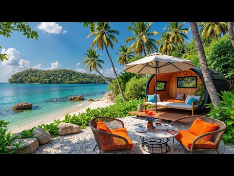 🍃 Morning Coffee by the Island | Chill Jazz & Sea Breeze Ambience for Peaceful Study and Clarity