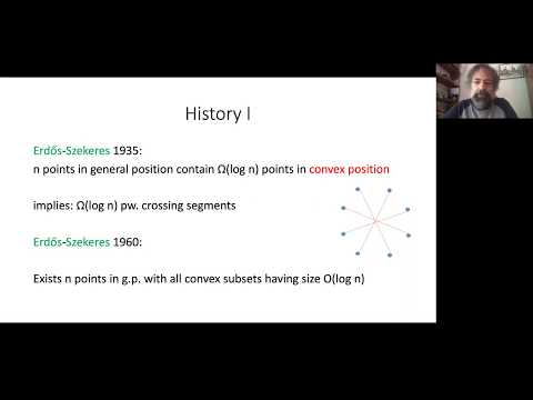 Gabor Tardos: Planar point sets determine many pairwise crossing segments