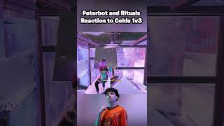 Peterbot and Rituals Reaction to Colds 1v3 in FNCS Grand Finals #shorts