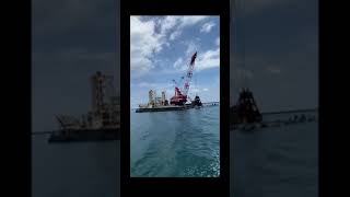 Construction at sea #crane
