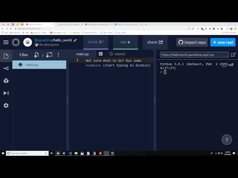 Teals Python 1.01: Hello World!