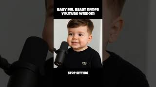Baby MrBeast Drops YouTube Wisdom 👶📈#baby #mrbeast #mrbeastshorts #babymrbeast #youtubestrategy