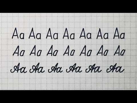 How to improve handwriting. Practice writing printed and cursive letters. English calligraphy