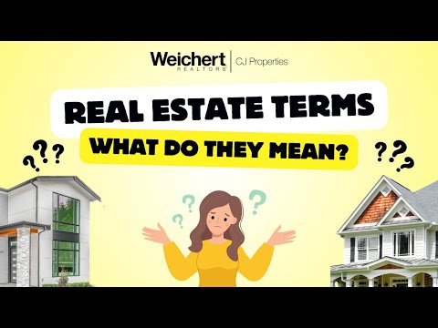 Real Estate Terms You Should Know