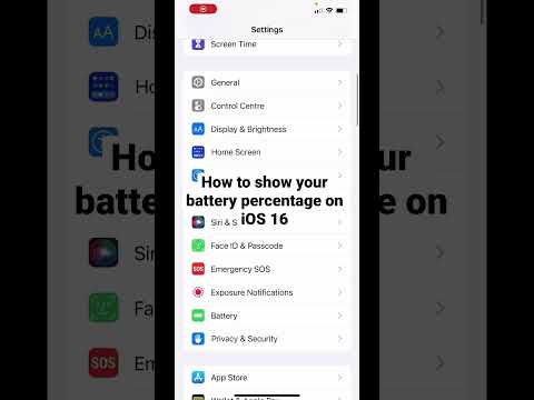 How to show your battery percentage on iOS 16 | #battery #shorts #trending #ios #ios16 #apple