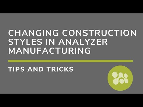 Changing Construction Styles in Analyzer Manufacturing